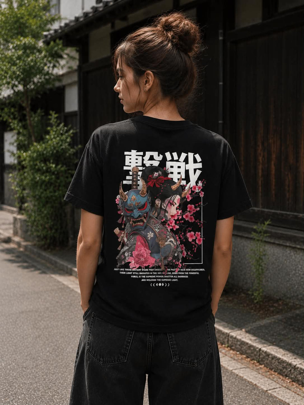 Black Demon Woman T-Shirt